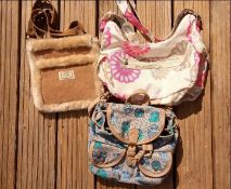 Handbags - three handbags to include a summer floral bag,