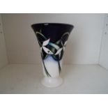 Moorcroft Pottery - a flared vase, Trial piece, decorated in the 'Twenty Winters' pattern, 15.