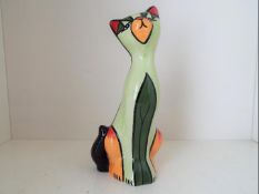 Lorna Bailey - a figurine depicting a cat entitled Elizabeth, signed to the base, 18.