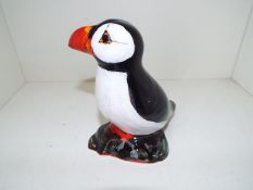 Anita Harris - a figurine depicting a Puffin, signed to the base, signed to the base,