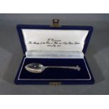 A Silver spoon commemorating the Prince of Wales wedding, Sheffield assay,