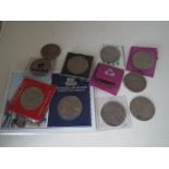 Pre-decimal coins - a quantity of Crown coins