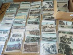 Deltiology - a collection in excess of 350 predominantly early to mid period postcards,