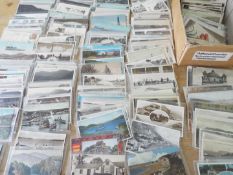 Deltiology - a collection in excess of 350 predominantly early to mid period postcards, UK,