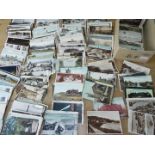 Deltiology - a collection in excess of 300 postcards, with interest in Lancashire,