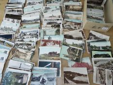 Deltiology - a collection in excess of 300 postcards, with interest in Lancashire,