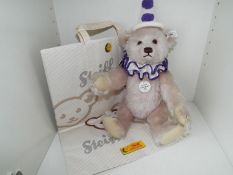 Steiff - a Bear, Teddy Clown, 1926 replica, button in ear with white tag label # 407260,