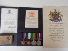 World War Two (WW2) campaign medals - P/KX112372 Stoker 1st class William T Davis Royal Navy