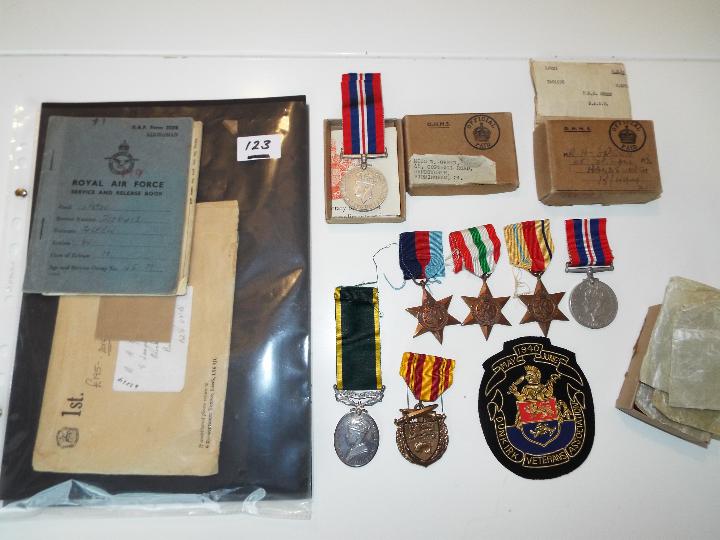 World War Two (WW2) campaign medals - S Sgt H R H Green, 1939-1945 Star, Africa Star,