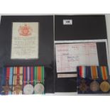 World War One (WW1) and World War Two (WW2) campaign medals - WW1: 53793 Pte F Hammond R.A.M.C.