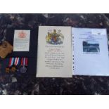 World War Two (WW2) campaign medals - 1557127 Private Harold Winder, 1939-1945 Star,