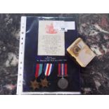 World War Two (WW2) campaign medals - 4800741 Private Samuel Jordan, 1939-1945 Star,