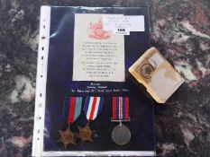 World War Two (WW2) campaign medals - 4800741 Private Samuel Jordan, 1939-1945 Star,
