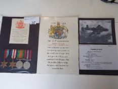 World War Two (WW2) campaign medals - 1192828 Sergeant (Flt Engr) Ronald Edward Miles, RAFVR,