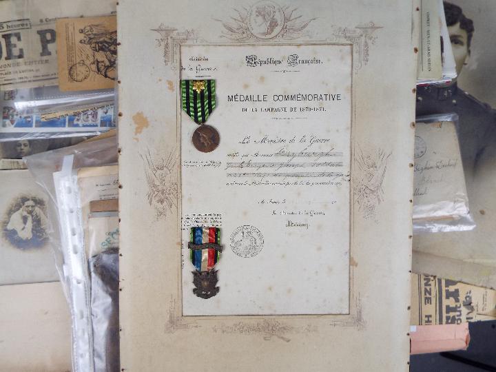 A collection of various military related items to include correspondence, citations, post cards, - Image 4 of 5