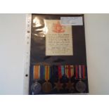 World War One (WW1) and World War Two (WW2) campaign medals - WW1: War medal and Victory medal,
