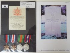 World War Two (WW2) campaign medals - 7362768 Gunner Robert John Leak, 1939-1945 Star,