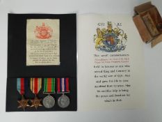 World War Two (WW2) campaign medals - Aircraftsman First Class Charles William Maxwell,