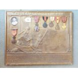 World War One (WW1) campaign medals - un Tableau Commemoratif, Brigadier Jean Baptiste Legrand,