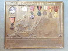 World War One (WW1) campaign medals - un Tableau Commemoratif, Brigadier Jean Baptiste Legrand,