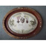 World War Two (WW2) - a French oval display plaque,