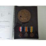 World War One (WW1) and World War Two (WW2) (Father and Son) campaign medals - WW1: Edward Francis