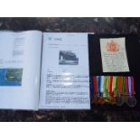 World War Two (WW2) campaign medals - Greaser Edward Molloy, Merchant Navy, 1939-1945 Star,