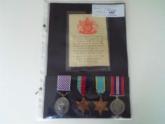 World War Two (WW2) campaign medals - 580466 Sergeant Alan Spencer, DFM, 1939-1945 Star,