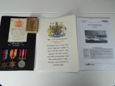 World War Two (WW2) campaign medals - Able Seaman Joseph Barker, D/SSX 33898, Royal Navy,