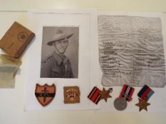 World War Two (WW2) campaign medals - 963152 Lance Bombadier Albert Clarke, 1939-1945 Star,