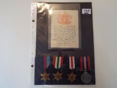 World War Two (WW2) campaign medals - P/JX 407286 Ordinary Seaman George Harry Stewart,