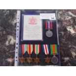 World War Two (WW2) campaign medals - 1922379 Lance Corporal William Thomas Noel Tackle,