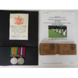 World War Two (WW2) campaign medals - 881585 Pte Edward Frank Suckling, Defence medal and War medal,