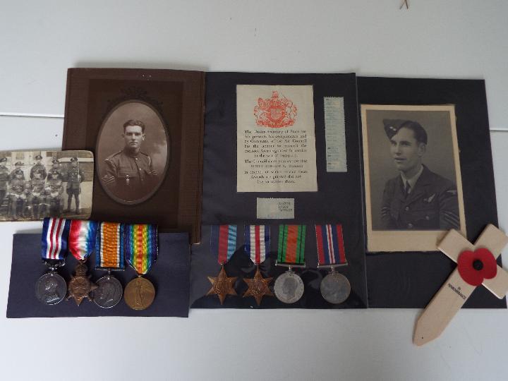 World War One (WW1) and World War Two (WW2) (Father and Son) campaign medals - WW1: 6601 Sergeant B