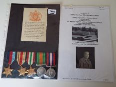 World War Two (WW2) campaign medals - 1200874 Leading Aircraftman Bernard Edwin Lomas, RAFVR,