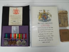 World War Two (WW2) campaign medals - 2324206 L/Cpl Jack Smithies, Royal Corps of Signals, G.S.M.