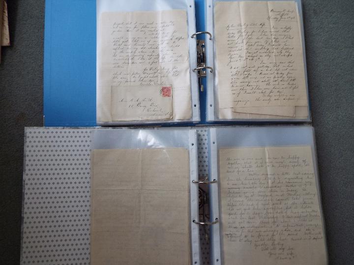 World War One (WW1) correspondence between loved ones - two lever arch files of which one