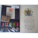 World War Two (WW2) campaign medals - 7371859 Private Alfred James Lowry, 1939-1945 Star,