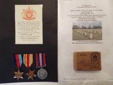 World War Two (WW2) campaign medals - 165309 Lieutenant Norman Jones, 1939-1945 Star,