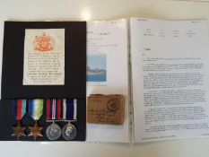 World War Two (WW2) campaign medals - P/J 103905 Able Seaman Norman Vickery Greenaway Royal Navy,