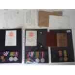 World War One (WW1) and World War Two (WW2) (Father and Son) campaign medals - WW1: 233971 Pnr John