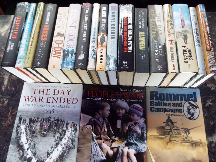 World War Two (WW2) - a good collection of hardback books relating to WW2 as illustrated,