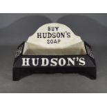 A cast 'Hudsons Soap' Bowl approximately