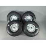 Four 10" pneumatic wheels. (4) (sacw4)