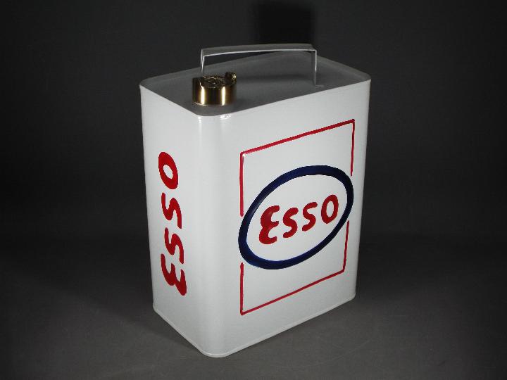 An Esso fuel can, approx 35 cm x 24 cm (