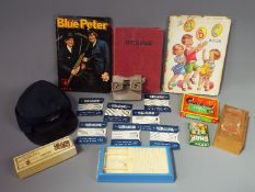 A mixed lot of vintage games to include a boxed Staunton Chess set,