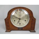 An Enfield Royal mantel clock, Arabic numerals to the dial, movement marked 'Made in England',