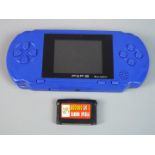 Gaming - a PXP 3 hand-held games console with a games compendium disk