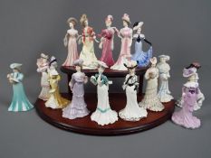 Coalport - Fifteen Coalport lady figurines, approximately 14 cm (h), to include CW9 Lady Evelyn,