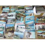 Deltiology - a collection in excess of 500 predominantly modern larger format postcards